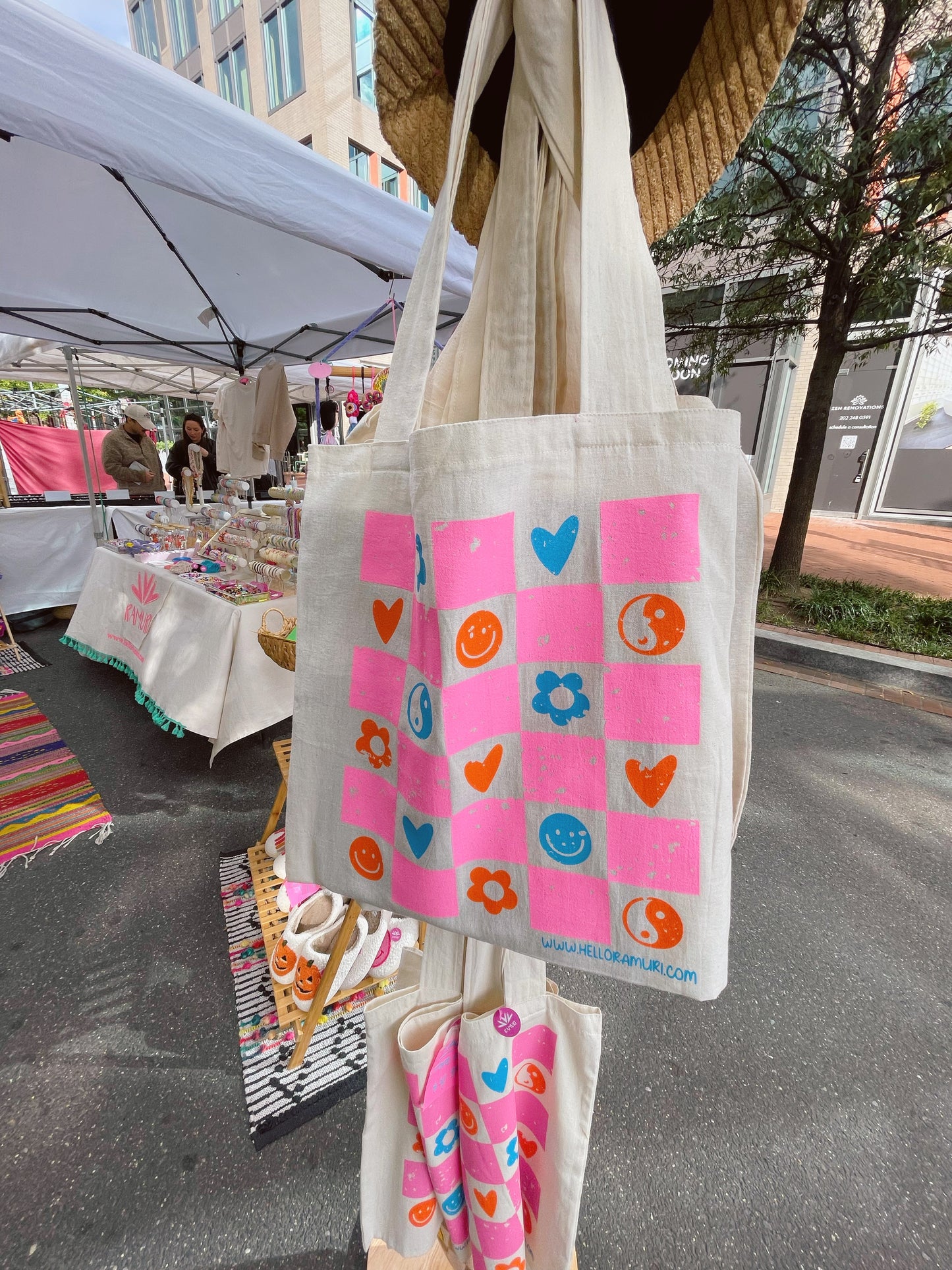 Happy Vibes Tote Bag