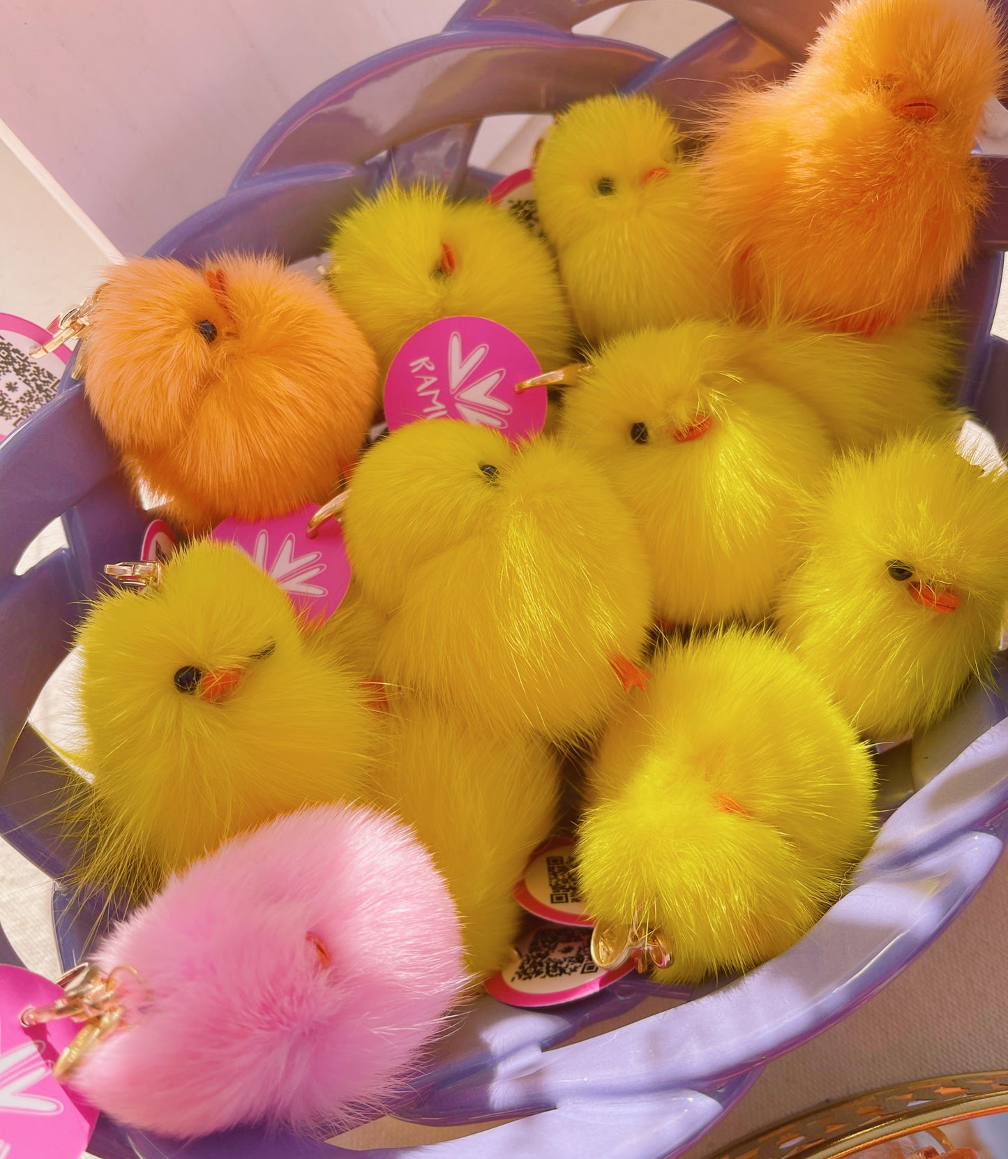 Chick keychains