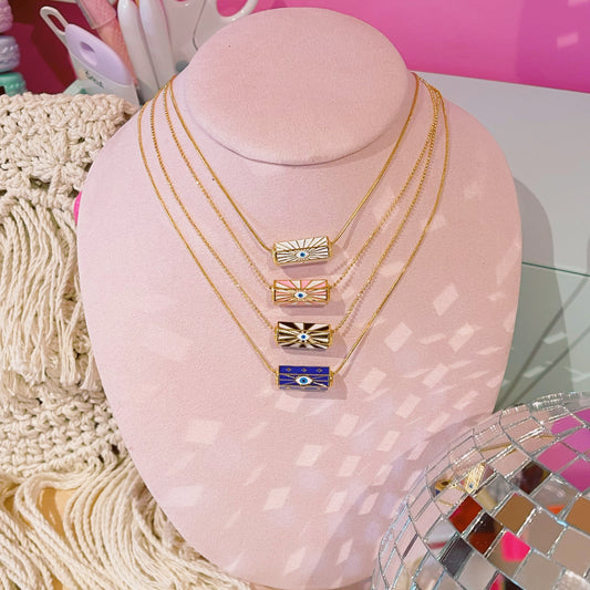 Eye Geometric Necklace
