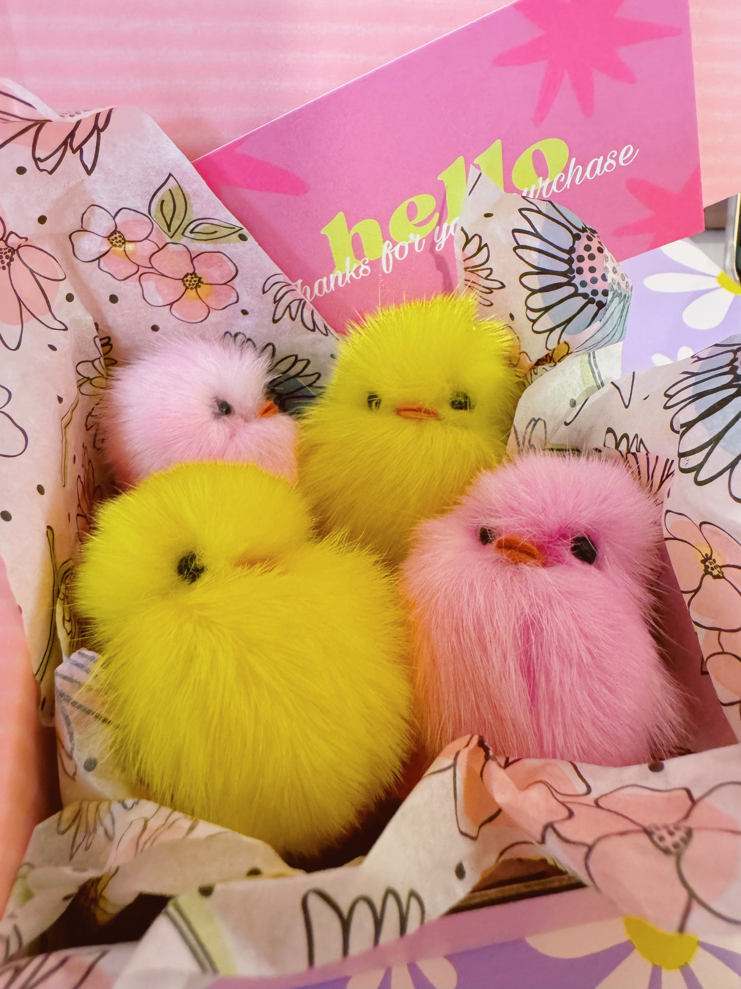 Chick keychains