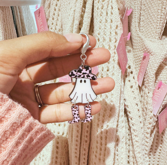 Ghost-in-boots keychain
