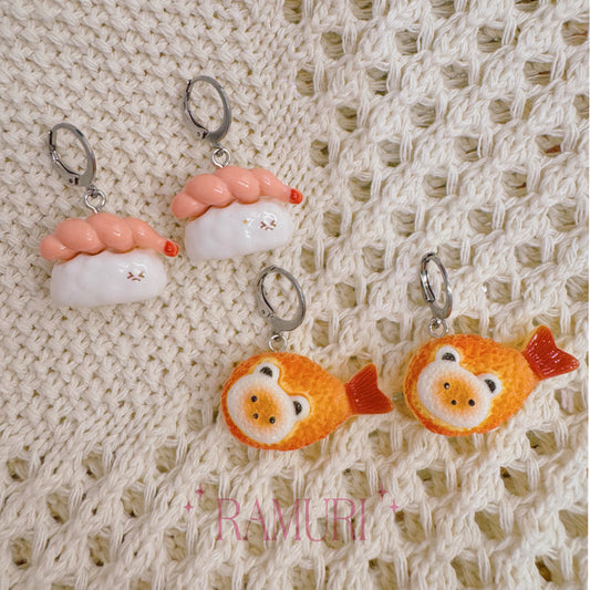 Sushi & Tempura & Sashimi Earrings