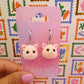 Velvet kitty earrings