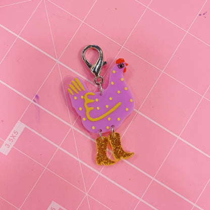 Hen keychain