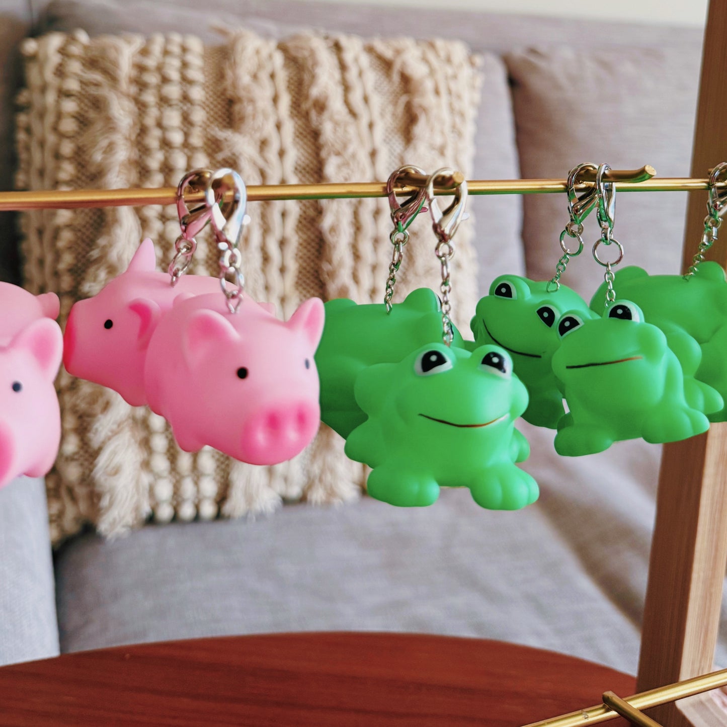 Pig & Frog Keychain
