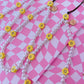 Smiley Face Flower Phone Strap