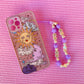 Pearl and Flower Phone Strap